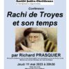Conférence Rachi de Troyes et son temps