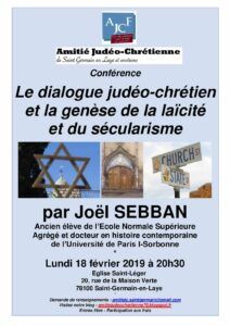 Le dialogue judéo-chrétien et la genèse de la laïcité et du sécularisme